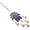 thumbnail image 3 of Metal Evil Eye Palm pared colgante Viento de viento Muro de pared Campana colgante, 3 of 5