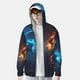 thumbnail image 2 of Fotbe Red And Blue Fire Dragon C Chaqueta con Protección Solar UPF 50+ para Hombre y Mujer, Camisa con Capucha y Bolsillos-Small, 2 of 7
