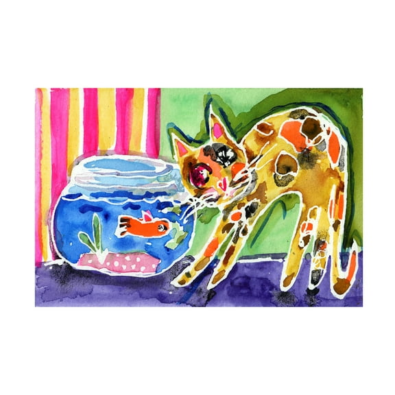 Trademark Fine Art 'Are You Sure You Cant Come Out To Play' Canvas Art by Wyanne