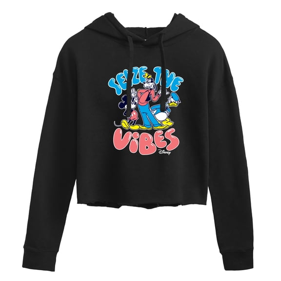 Disney - Seize Vibes - Juniors Cropped Pullover Hoodie