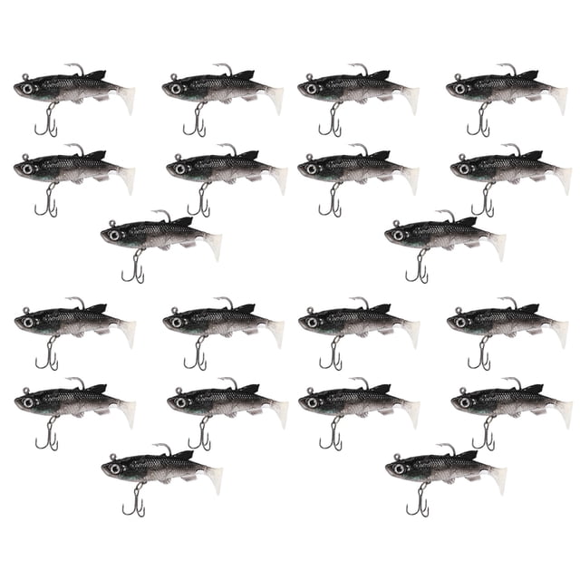 20 Unids Senuelo Suave 8 cm 14G Wobblers Senuelos de Pesca Artificial Cebo Lubina Carpa Pesca Plomo Jig Fish Jig