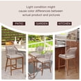 thumbnail image 6 of Outdoor Bar Stool, Set of 2, Home Back Dining Chair, Modern Patio Bar Stools with Backrest and Arm, 6 of 7