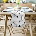 thumbnail image 2 of Halloween Black Crow Table Runners 72 Inches Long Washable White Background Table Runner for Round Table Kitchen Coffee Dining End Table Living Room Use, 2 of 8
