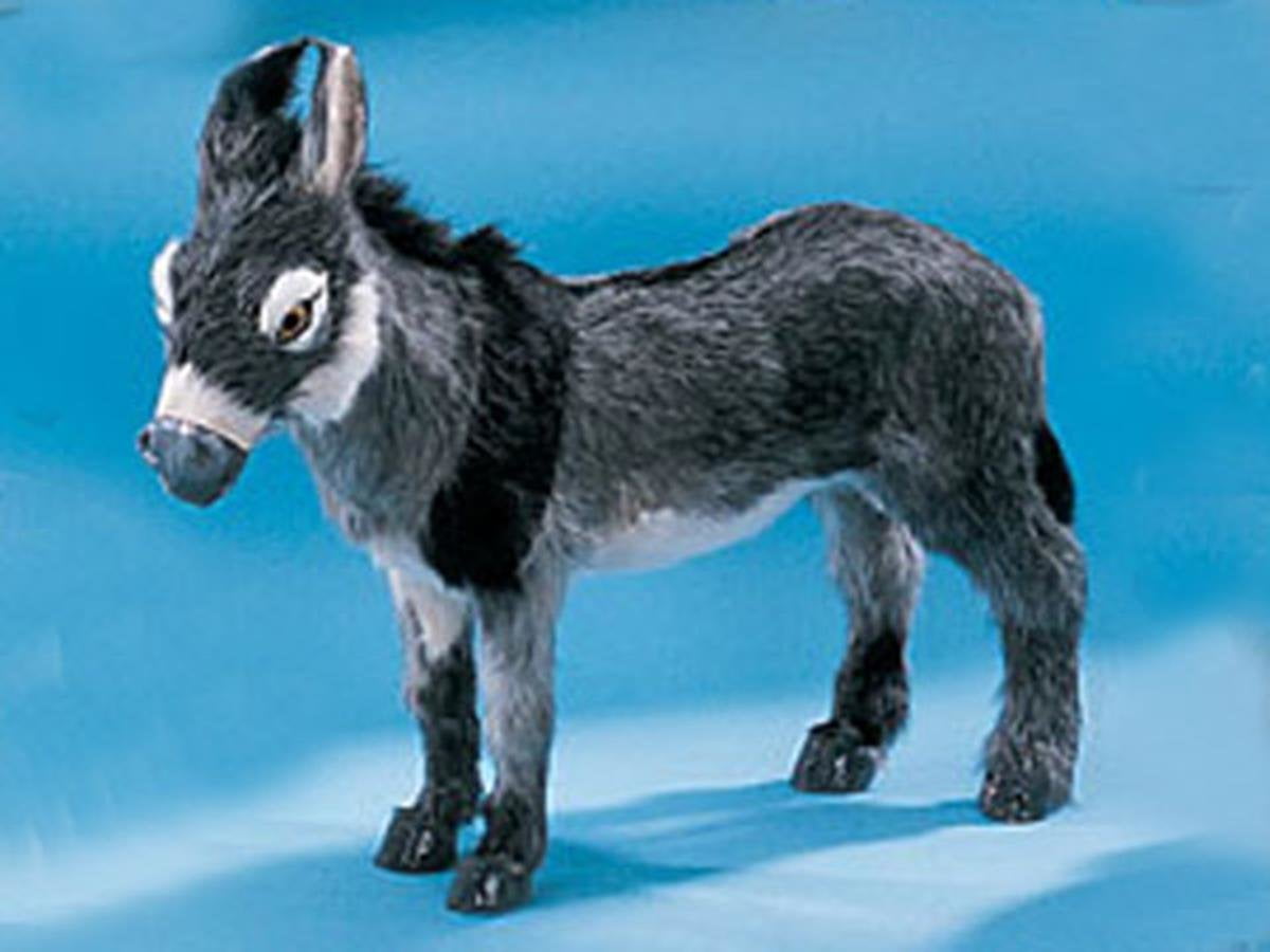 resin donkey statue