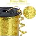 thumbnail image 2 of Hweilai 250 Size Shiny Curly Ribbon (Gold), 5MM Curly Balloon Ribbon, Smooth Metal Balloon String for Gift Wrapping, Party Decoration, Balloon Ribbon, DIY, Bouquet, 2 of 5