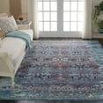 thumbnail image 6 of Nourison Vintage Kashan Persian Blue 8'10" x 11'10" Area Rug, (9x12), 6 of 8