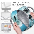 thumbnail image 3 of Fotbe Swimming Cat Goggles Bolsa de Almuerzo con Estampado, Lonchera Aislada, Contenedor de Comida Reutilizable Tipo Cooler a Prueba de Fugas, 3 of 6
