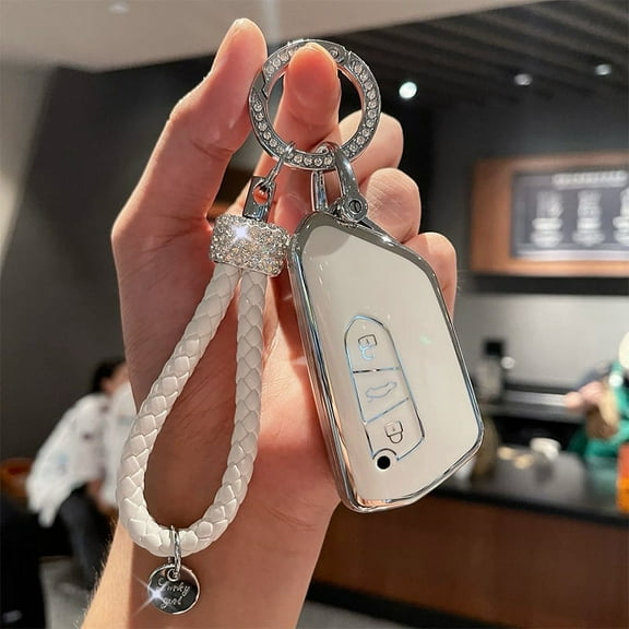 Key Fob Cover for Volkswagen VW Golf 8 2020 2022 2021 MK8 Golf GTI Skoda Octavia Car Accessories Key Case 3 Button Key Chain