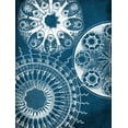thumbnail image 2 of Grey, Jace 12x14 Black Ornate Wood Framed with Double Matting Museum Art Print Titled - Blue patterns, 2 of 4