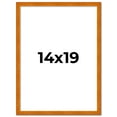thumbnail image 2 of 14x19 Honey Brown Real Wood Picture Frame Width 0.75 inches | Interior Frame Depth 0.5 inches |, 2 of 8