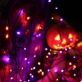thumbnail image 5 of Luces de Halloween naranja y morado, luces LED de Halloween de bajo voltaje, 8 modos, n de luces para jard¨ªn, patio, interior, fiestas (naranja morado), 5 of 5