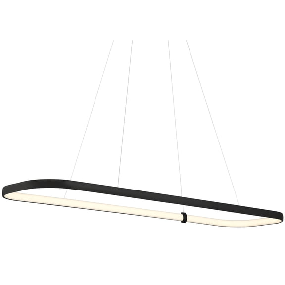 50948LEDD-MBL/ACR Access Lighting Ravello - 40W 1 LED Pendant In Contemporary Style-1 Inches Tall and 13 Inches Wide-Matte Black Finish