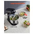 thumbnail image 4 of 5QT Dough Mixer, 10+ Speed Kitchen Mixer, Tilt-Head Food Mixer with Stainless Steel Bowl, Dough Hook, Wire Whip & Beater - Black, 4 of 9