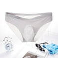 thumbnail image 7 of Underwear for Men One-Piece 3d Seamless Ice Silk Underpants Breathable Brief Panties, 7 of 7