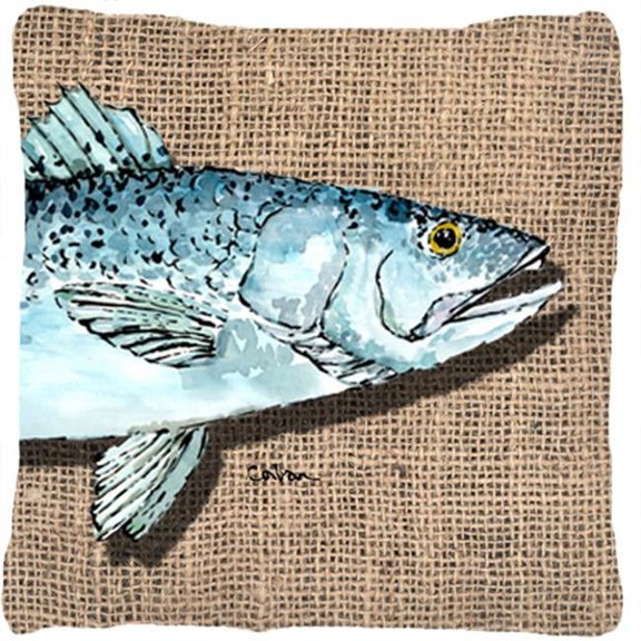 Trout Indoor & Outdoor Fabric Decorative Pillow