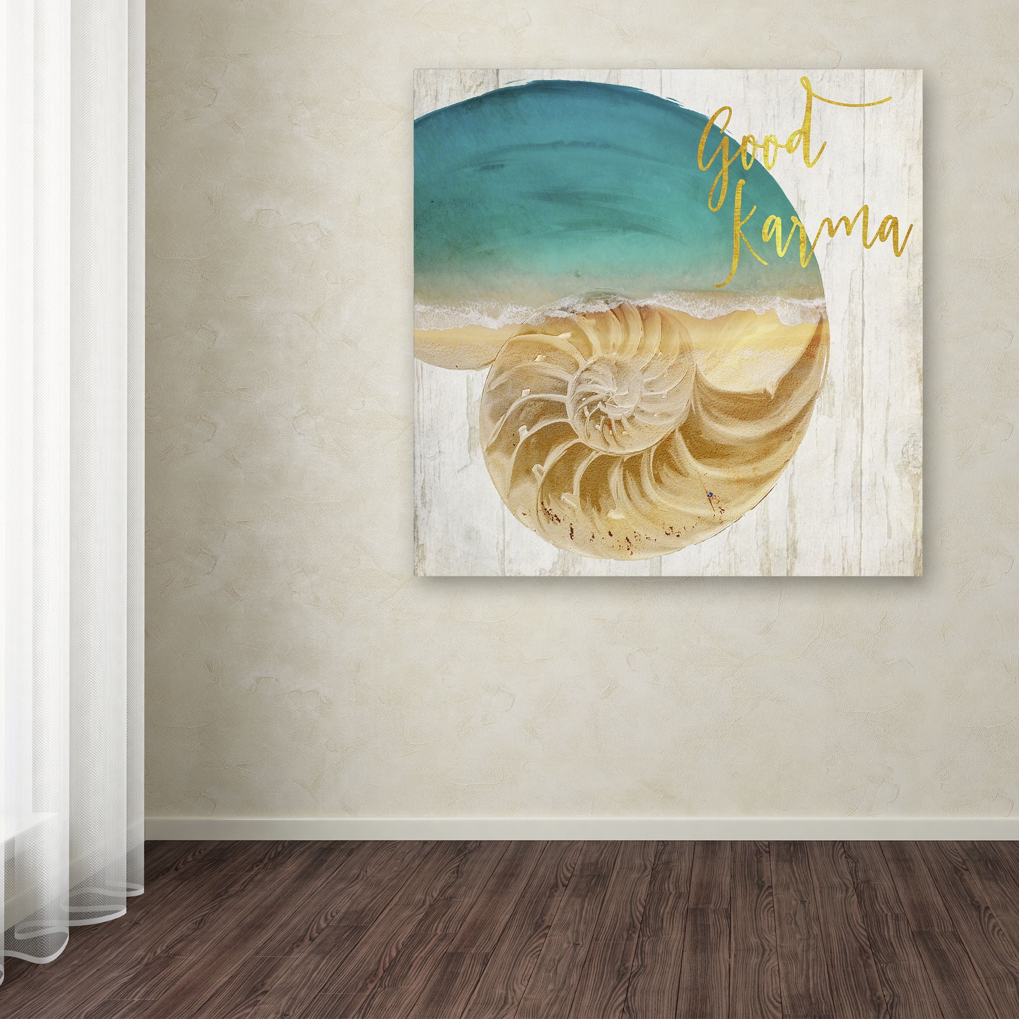 Trademark Fine Art "Sea In My Hand" Canvas Art by Color Bakery