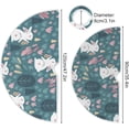 thumbnail image 3 of Coolnut Christmas Tree Skirt, 48", Easter Tree Skirt Double Layers Polyester Easter Tree Skirt for Easter Holiday Party Decoration, 3 of 6