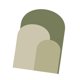 thumbnail image 4 of Calcomanía de pared con arco, para pared, fondo despegable, bohemio, para fiesta, comedor, oficina, papel tapiz con arco, decoración de fondo , Verde, 4 of 8