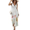thumbnail image 2 of Beautiful Abstract Watercolor Painting of Colorful Flowers Sleeveless Dress Summer Women Clothes Dress for Pregnant Women Dresses, 2 of 9