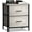 Greige, variant on Sorbus Classic 2 Drawers Nightstand with Steel Frame and Wood Top in Black
