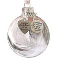 thumbnail image 2 of Adornos navideños, bola de plumas de ángel: Un pedazo de mi corazón está en el cielo, monumento colgado en el árbol de Navidad, en la ventana, en la puerta, 2 of 2