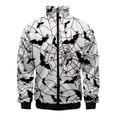 thumbnail image 3 of Chaqueta con cremallera y estampado 3D de murciélago araña de Halloween para hombres y mujeres, chaqueta holgada de manga larga con estampado de cosplay, abrigo de calle, 3 of 5