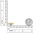 thumbnail image 3 of Gem Stone King 18K Yellow Gold Plated Silver Blue Zircon and White Moissanite Engagement Ring for Women (1.41 Cttw, Round 5MM, Available in Size 5, 6, 7, 8, 9), 3 of 6