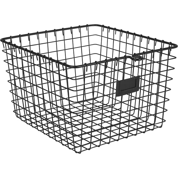 Spectrum Diversified Medium Metal Storage Basket - Black
