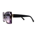thumbnail image 3 of Square Mod Designer Chic Plastic Fashion Butterfly Sunglasses Purple Tortoise, 3 of 4