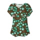 thumbnail image 5 of Tops de Algodón para Mujeres Cuello en V Moda Casual Manga Corta Primavera Verano Top para el Hogar Y Diario, 5 of 6