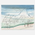 thumbnail image 3 of Designart ' Crane Birds Flying Over Snowy Montain ' Traditional Canvas Wall Art Print, 3 of 4