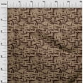 thumbnail image 3 of oneOone Georgette Viscose Brown Fabric Abstract Fabric For Sewing Printed Craft Fabric By The Yard 42 Inch Wide, 3 of 4