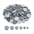 thumbnail image 3 of 300 tapones de plástico para agujeros de postes de cercas, insertos de tuberías, cubiertas elegantes y portátiles, tapones de panel para puertas, mueb Gris, 3 of 8