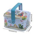 thumbnail image 3 of Uutvmp Easter Cookie Tins, Candy Tinplate Box with Handle, Easter Bunny Biscuits Container Square Baking Cake Gift Tins for Jewelry Treasure Snack Dried Fruit, 3 of 7