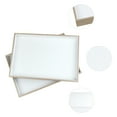 thumbnail image 3 of Unique Bargains 2 Stackable PU Leather Jewelry Boxes Organizer Tray with Removable Divider White Flat Tray, 3 of 6
