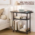 thumbnail image 4 of Mesa auxiliar SLEEPING LAMB de 3 niveles para sala de estar negra, 4 of 7