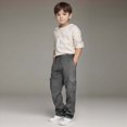 thumbnail image 4 of Boys Sweatpants Athletic Pants Baggy Sweatpants for Boys 3-14 Years Kids Youth Workout Sweat Pants Kids Grey Sweatpants Size 9-10 Years, 4 of 4