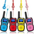 thumbnail image 1 of Walkie Talkies Wishouse M8 para niños y adultos de largo alcance, paquete de 4, 1 of 8