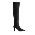 thumbnail image 2 of Dream Pairs Women's Over The Knee Stretch Boots Chunky High Heels Pointed Toe Fall Long Style, 2 of 6