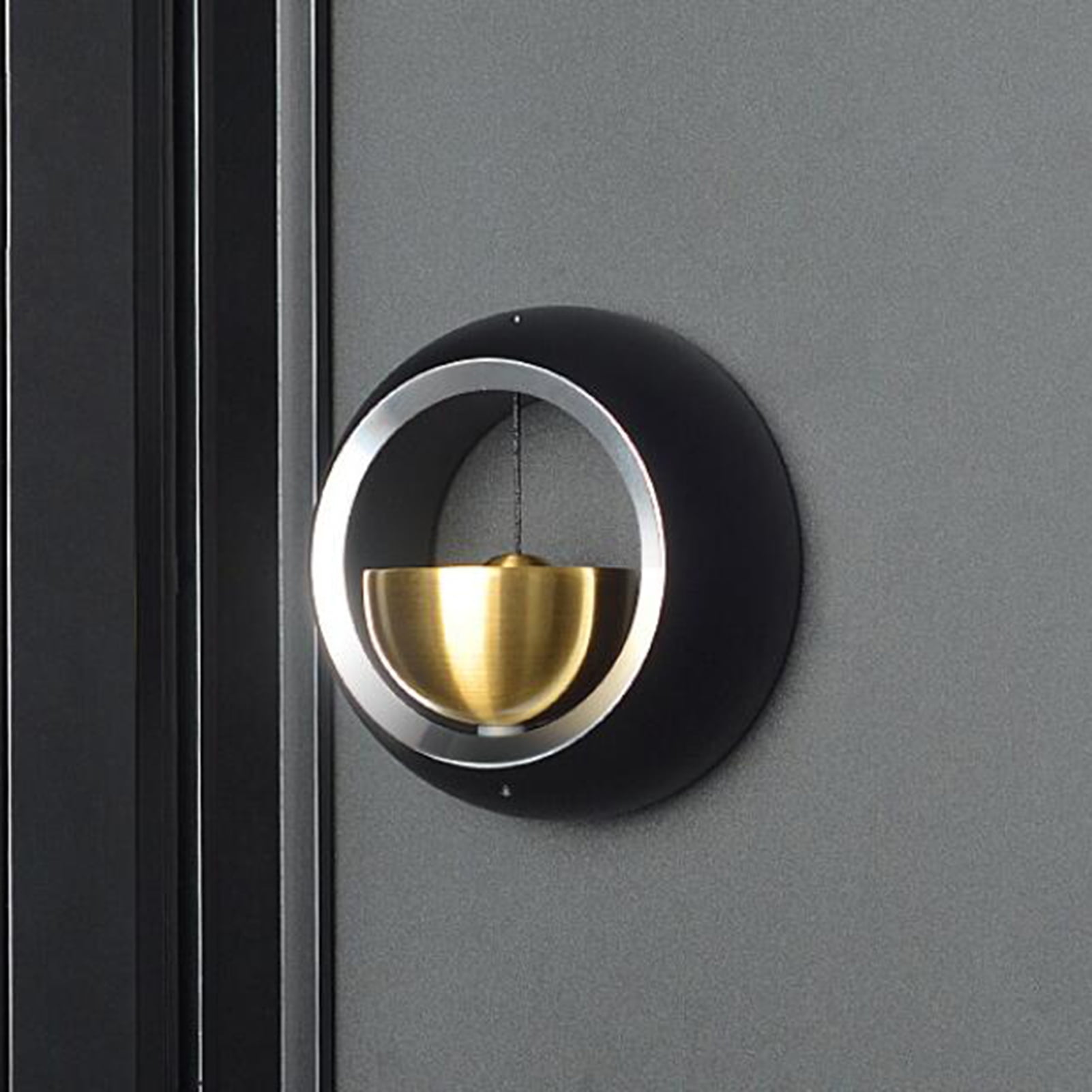 Eoperou Metal Shopkeepers Bell Loud Sound Front Door Hanging Aluminum Bass Bell Wind Chime Door Opening Doorbell Home Office Coffee Shop Entrance Decoration