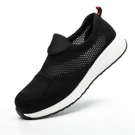 

Labor protection shoes are anti slip anti impact anti puncture and safe Elderly protective work shoes are breathable and odor proof in summer