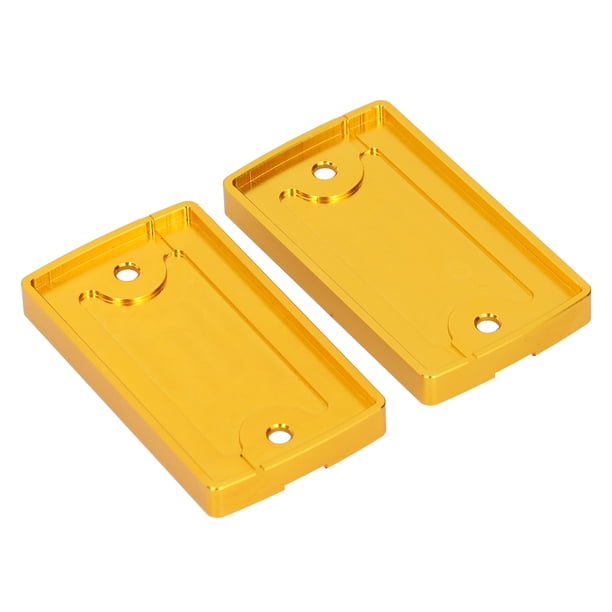 Protector de depósito de líquido de frenos, par de protectores de depósito de freno delantero, tapa de depósito de freno de motocicleta, uso conveniente