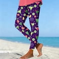 thumbnail image 3 of WAGUTH Women's Print High Waist Leggings Color Block Full-Length Yoga Pants Butt Lifting Workout Running Tights S-3XL, 3 of 4