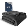 thumbnail image 1 of Cobija King, Frazada Ultra Suave, 100% Microfibra de Poliéster, Premium (Gris Oscuro) Laila Comfort., 1 of 9