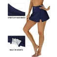 thumbnail image 4 of Charmo Women Swim Skirts Tummy Control Split Swimsuit Skirt Built in Shorts Swim Bottoms, 4 of 5