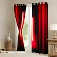 thumbnail image 3 of Feelyou Neon Glowing Lightning Black Out Curtains, Red Stripes Abstract Curtains Pack of 2 (42x63 Each), Teens Kids Boys Girls Bedroom Curtains, Blackout Curtains Bedroom Decor, 3 of 6