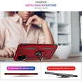 thumbnail image 6 of Samsung A71 5G Case, A71 5G Phone Case with Screen Protector, Military Grade Protective Cases with Ring for Samsung Galaxy A71 5G (Red), 6 of 11