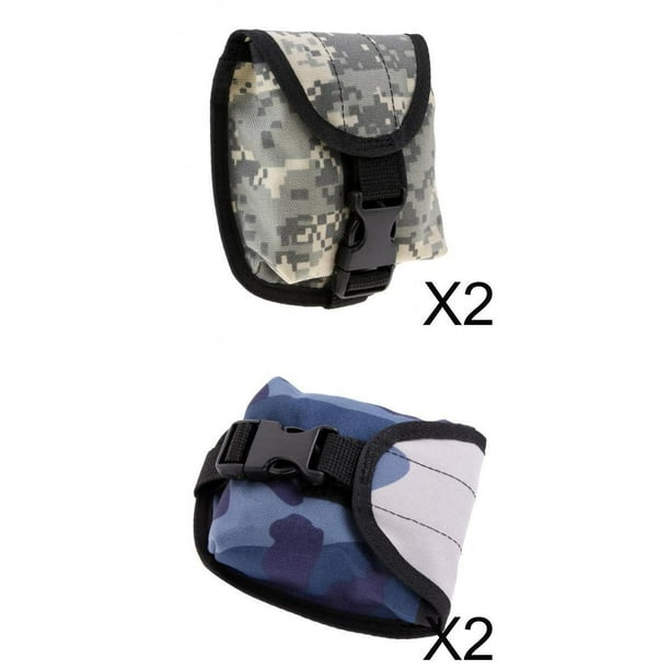 4 Uds. Bolsa De Correa De Hebilla De Liberación Rápida De Buceo Azul Camuflaje