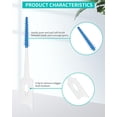 thumbnail image 4 of Dental Floss Picks, Soft Toothpicks Braces Brush Between Teeth, Tooth Flossing Brush Disposable for Cleaning, Floss Picks for Teeth, Blue Colors, 200 PCS, 4 of 4