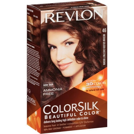 Revlon Colorsilk Permanent Hair Color, Medium Golden Chestnut Brown Walmart.com Revlon Colorsilk Permanent Hair Color, Medium Golden Chestnut Brown Walmart.com